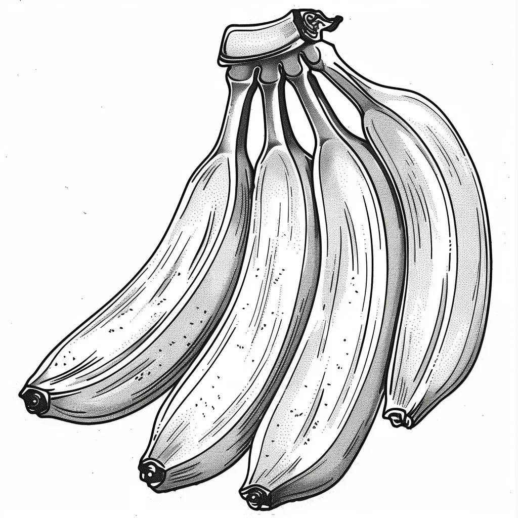 Dibujos para colorear e imprimir Banana