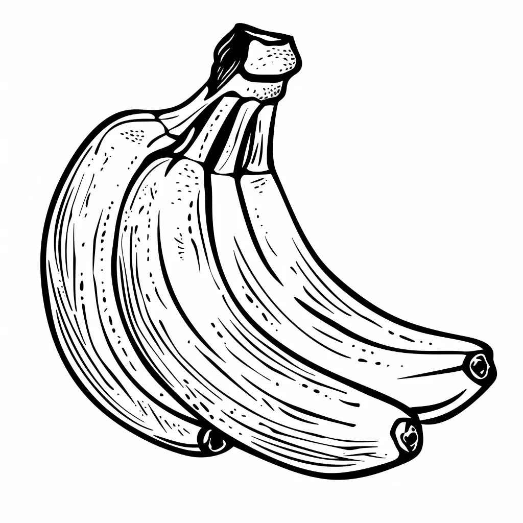 Dibujos para colorear e imprimir Banana