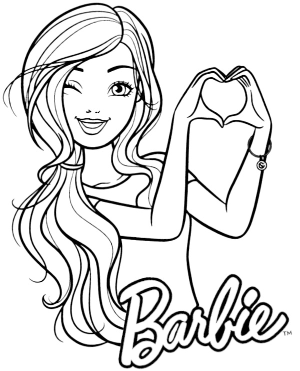 Barbie coloring page 8