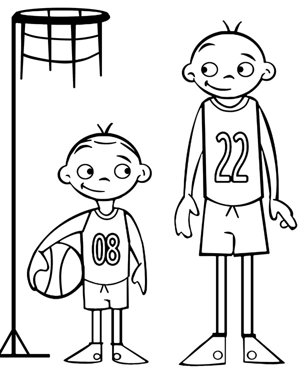 Dibujos para colorear e imprimir Basketball