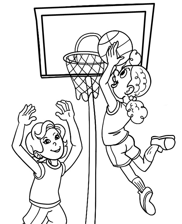 Dibujos para colorear e imprimir Basketball