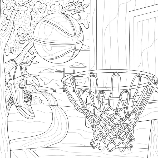 Dibujos para colorear e imprimir Basketball