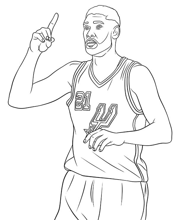 Dibujos para colorear e imprimir Basketball