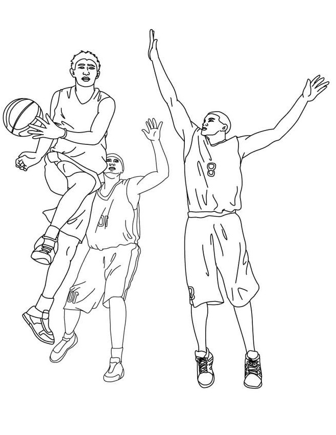 Dibujos para colorear e imprimir Basketball