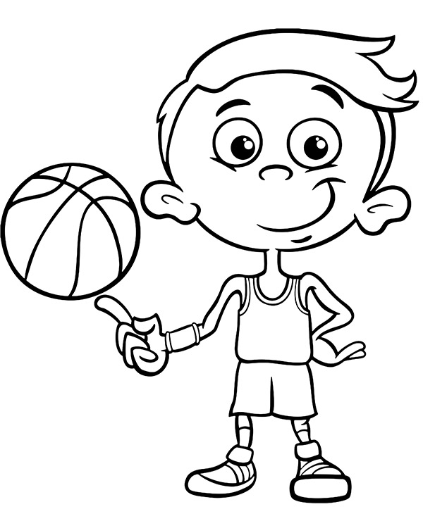 Dibujos para colorear e imprimir Basketball