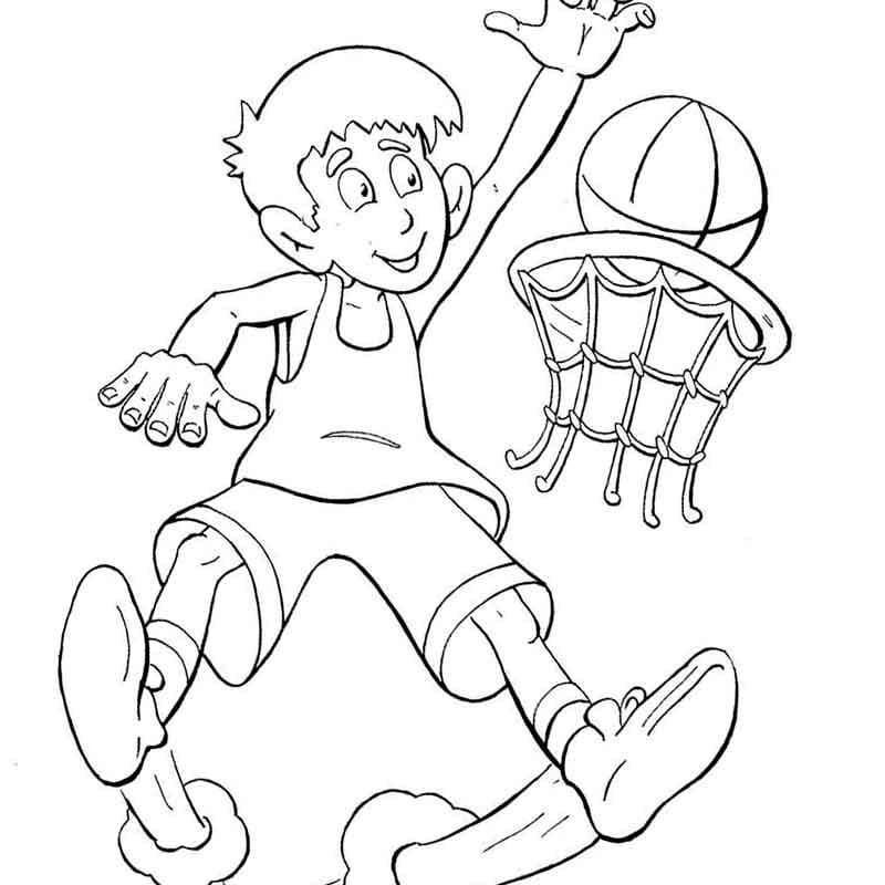 Dibujos para colorear e imprimir Basketball