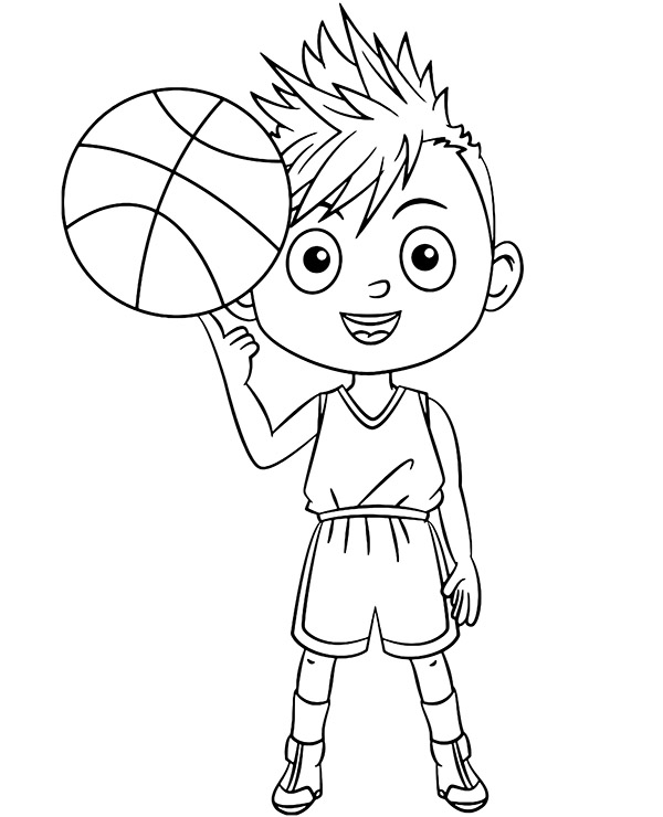 Dibujos para colorear e imprimir Basketball