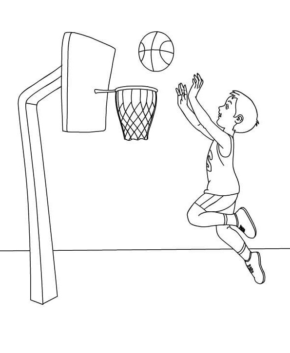 Dibujos para colorear e imprimir Basketball