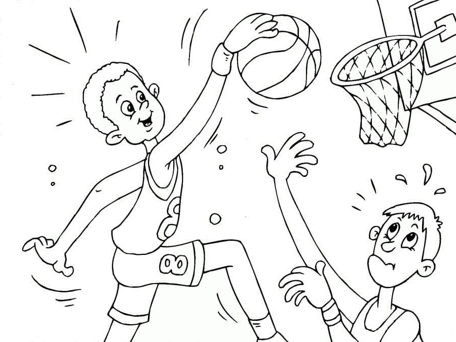 Dibujos para colorear e imprimir Basketball