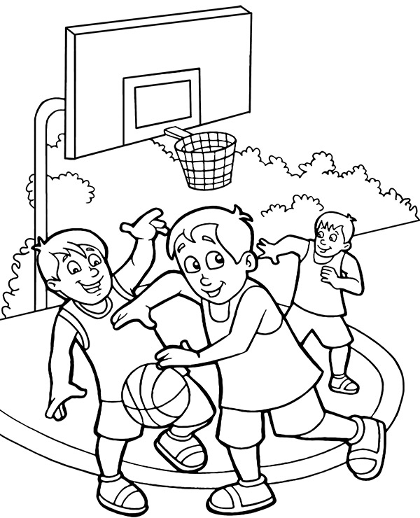 Dibujos para colorear e imprimir Basketball