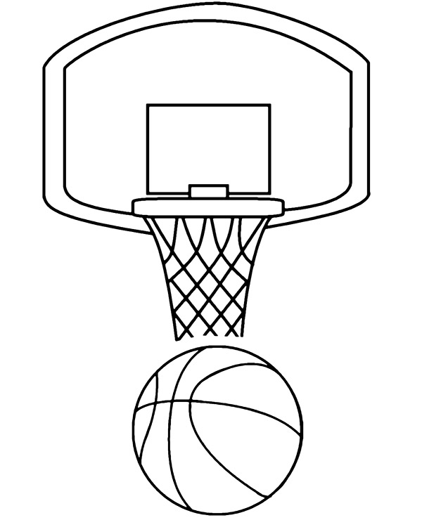 Dibujos para colorear e imprimir Basketball