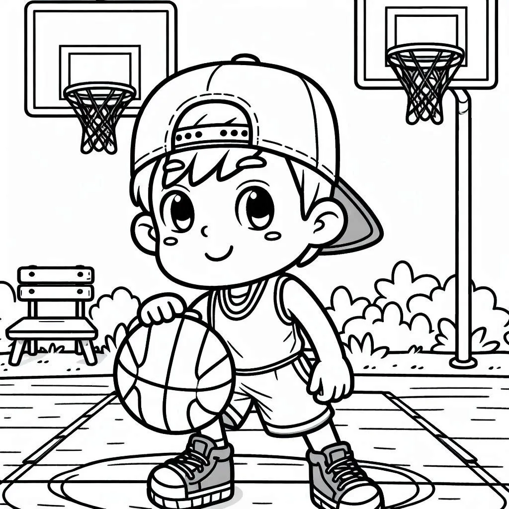 Dibujos para colorear e imprimir Basketball