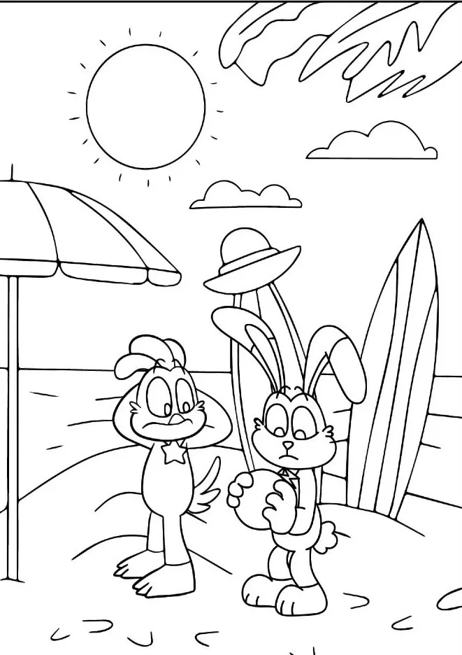 Dibujos para colorear e imprimir Beach