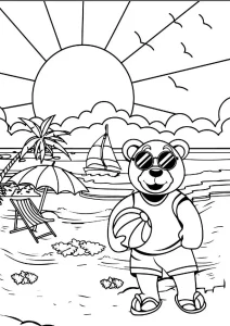 Beach coloring pages 88