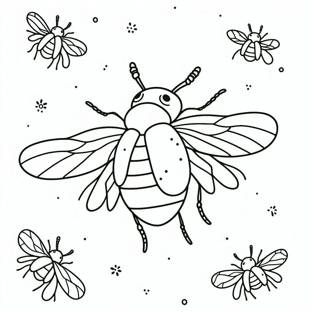 Dibujos para colorear e imprimir Beetle