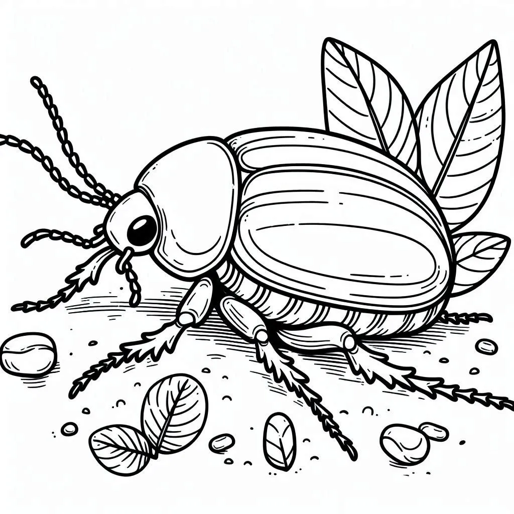 Dibujos para colorear e imprimir Beetle