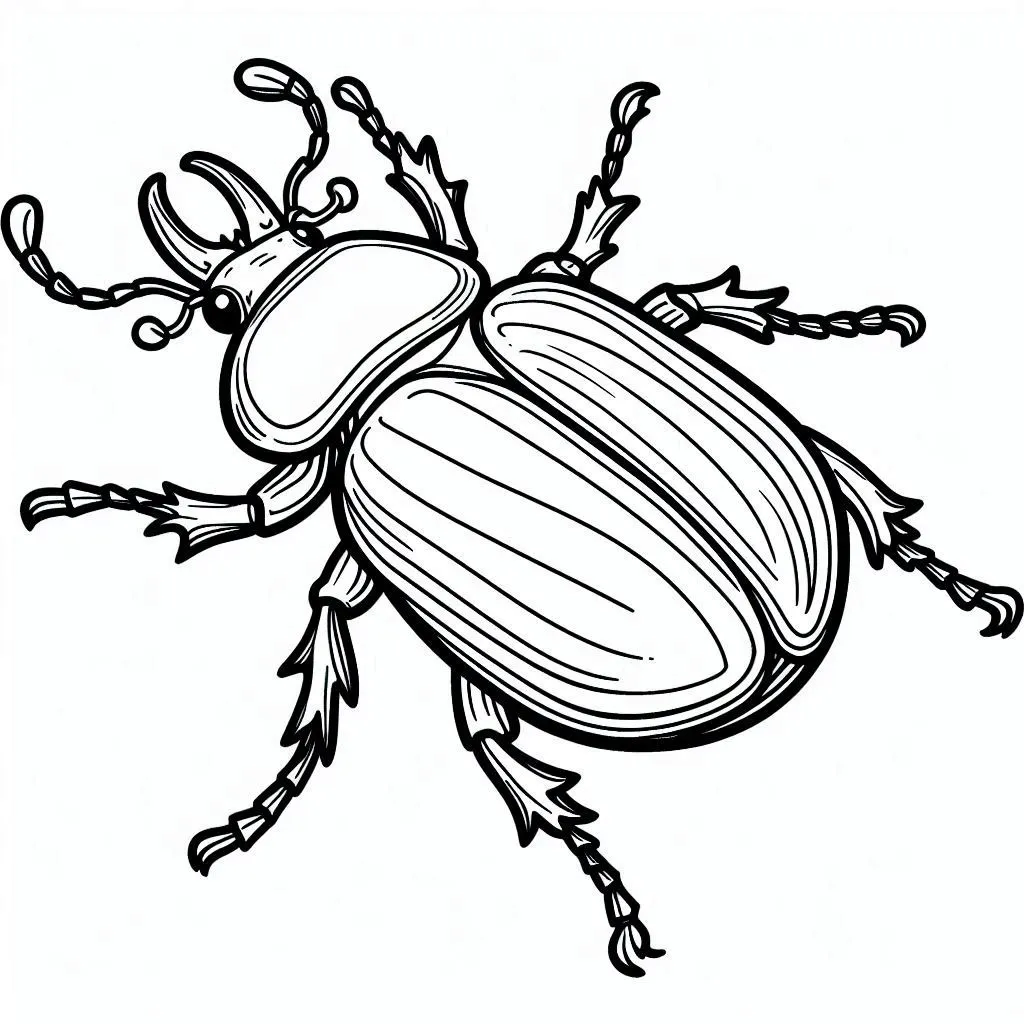 Dibujos para colorear e imprimir Beetle