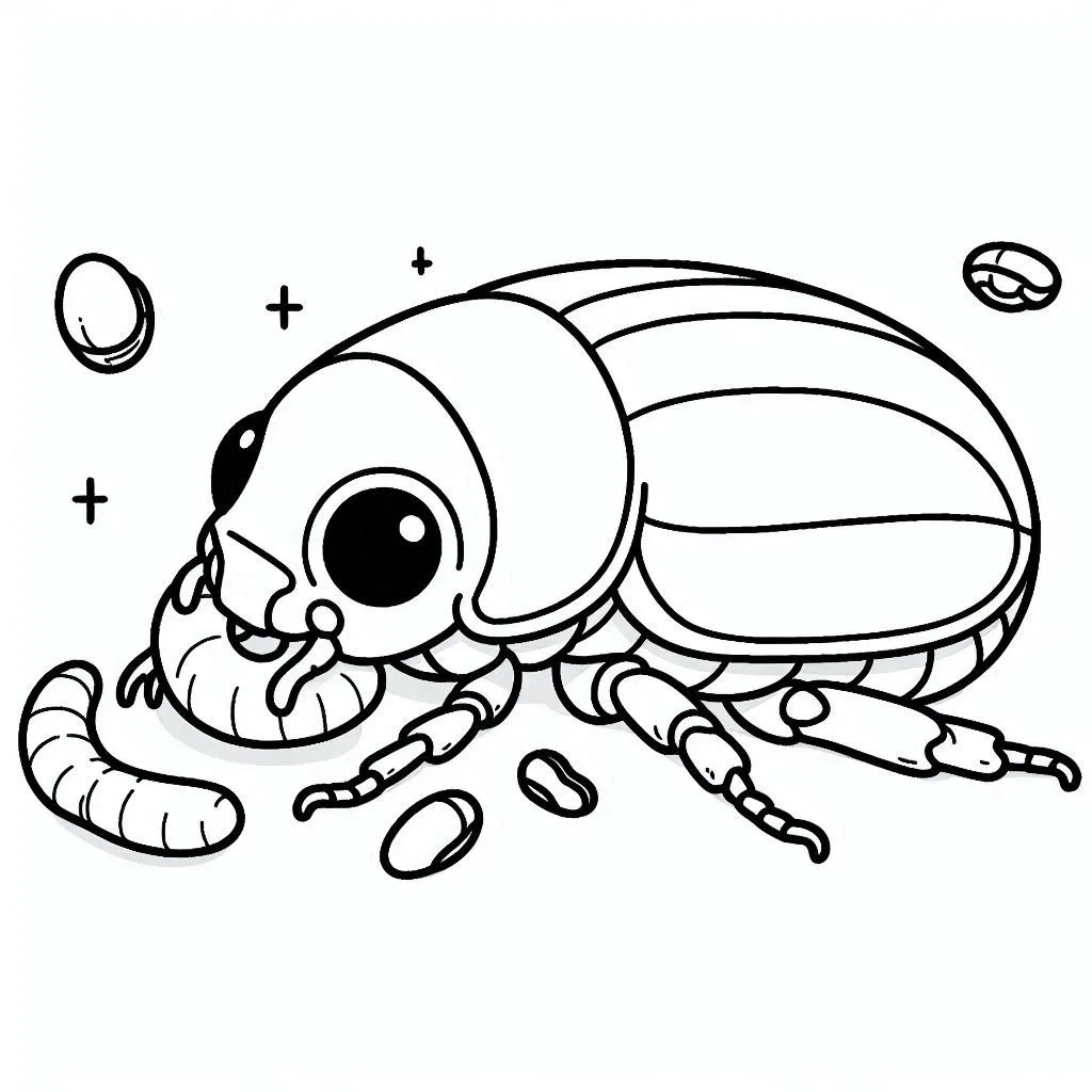 Dibujos para colorear e imprimir Beetle