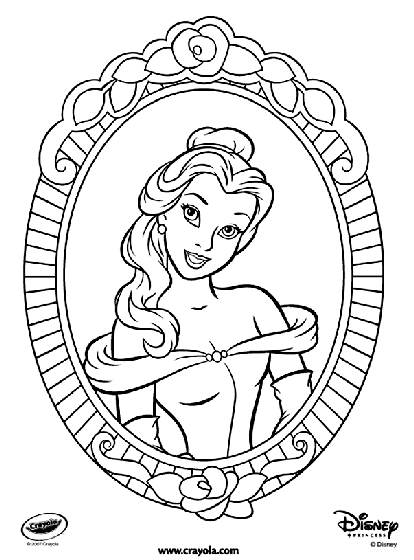 Belle coloring page 8