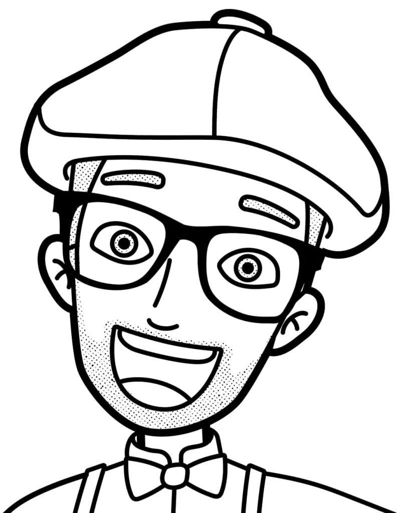 Blippi coloring page 14