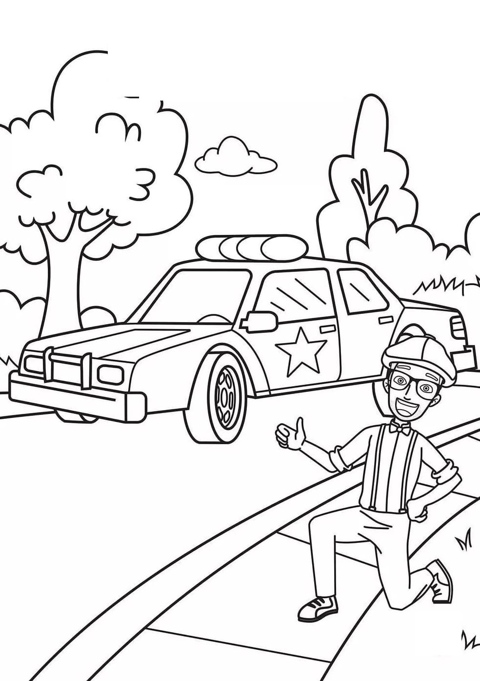 Dibujos para colorear e imprimir Blippi