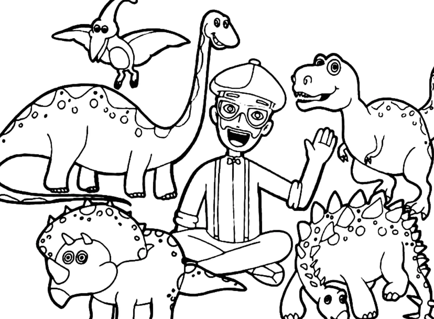 Dibujos para colorear e imprimir Blippi