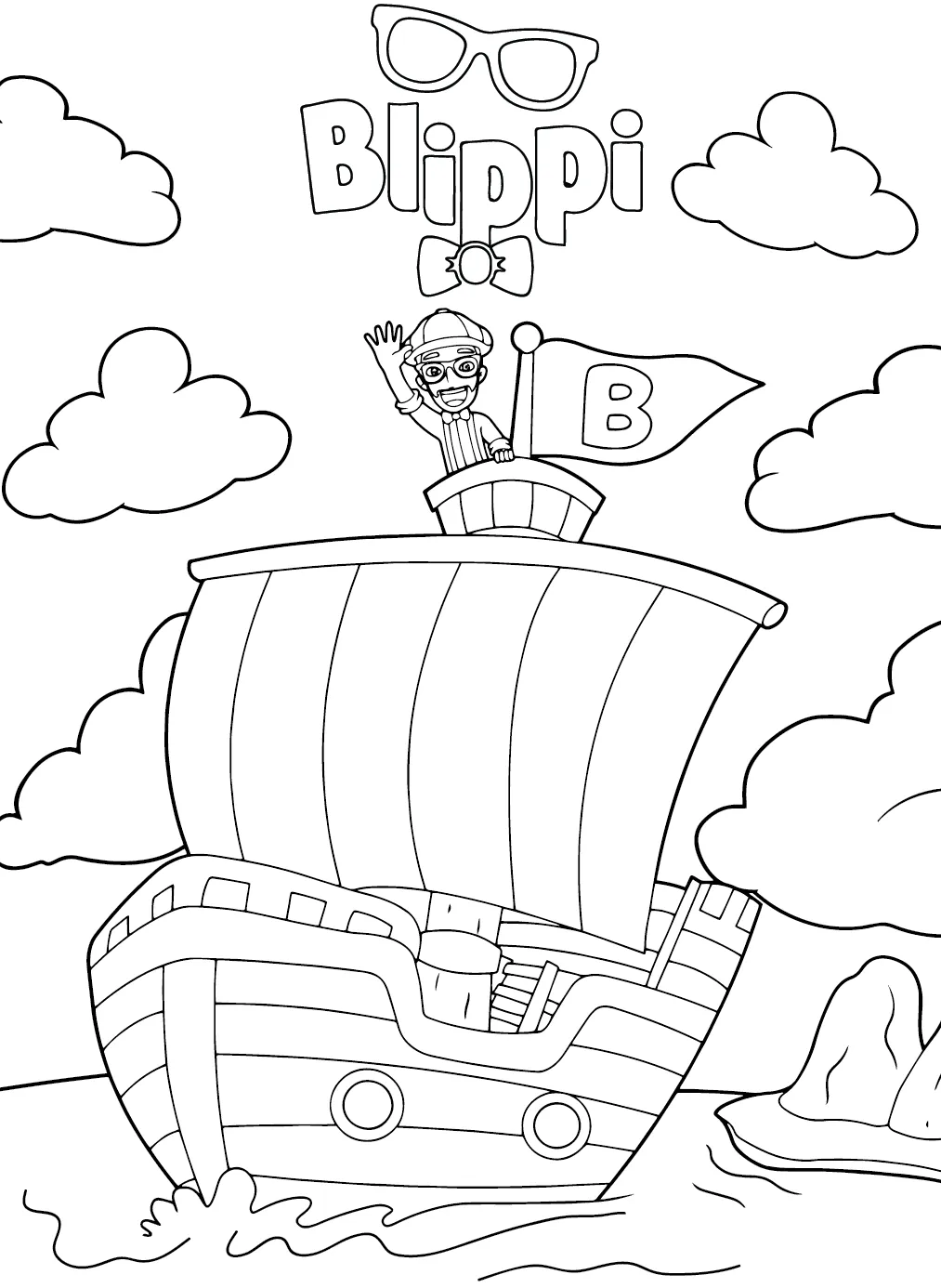 Dibujos para colorear e imprimir Blippi