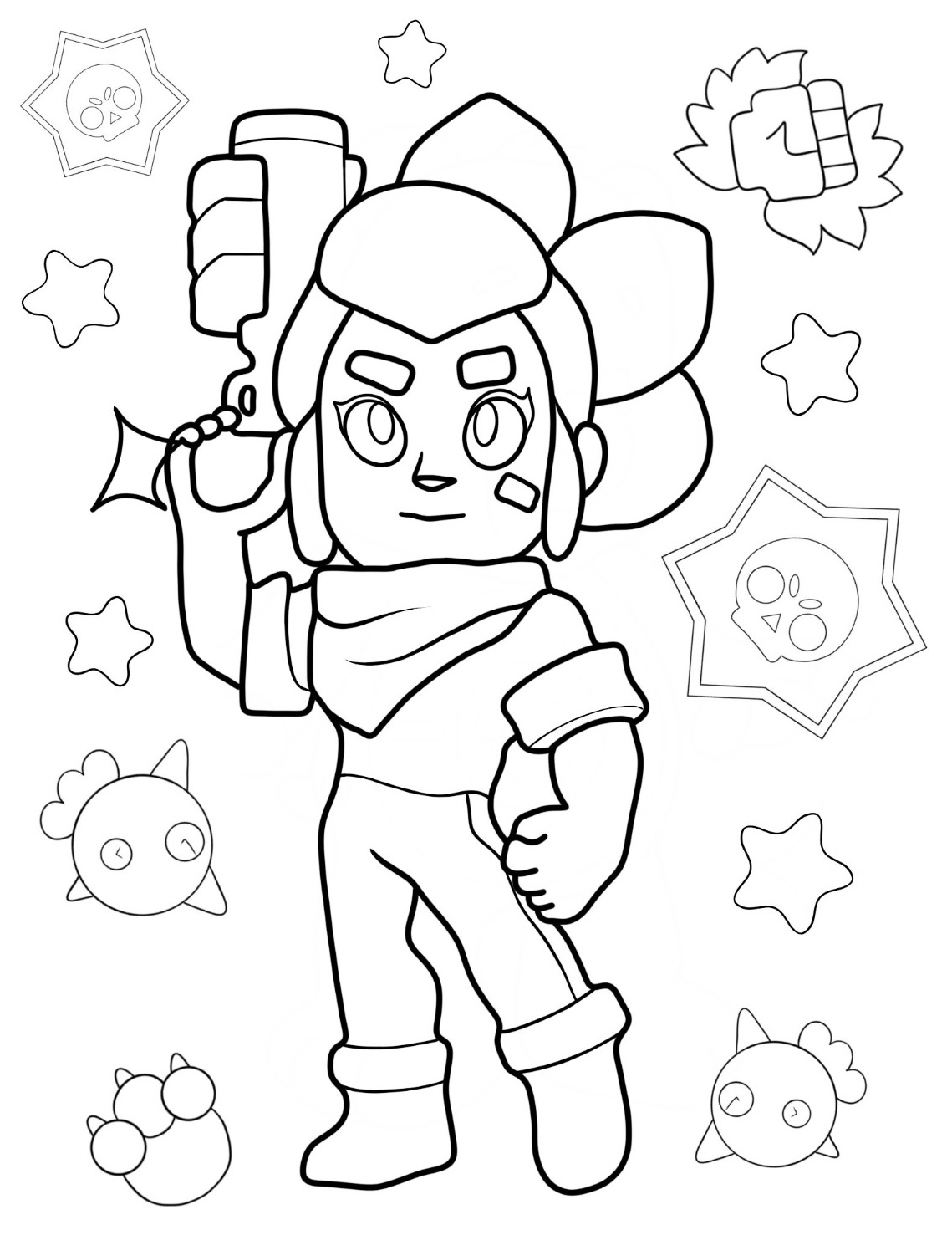 Dibujos para colorear e imprimir Brawl Stars