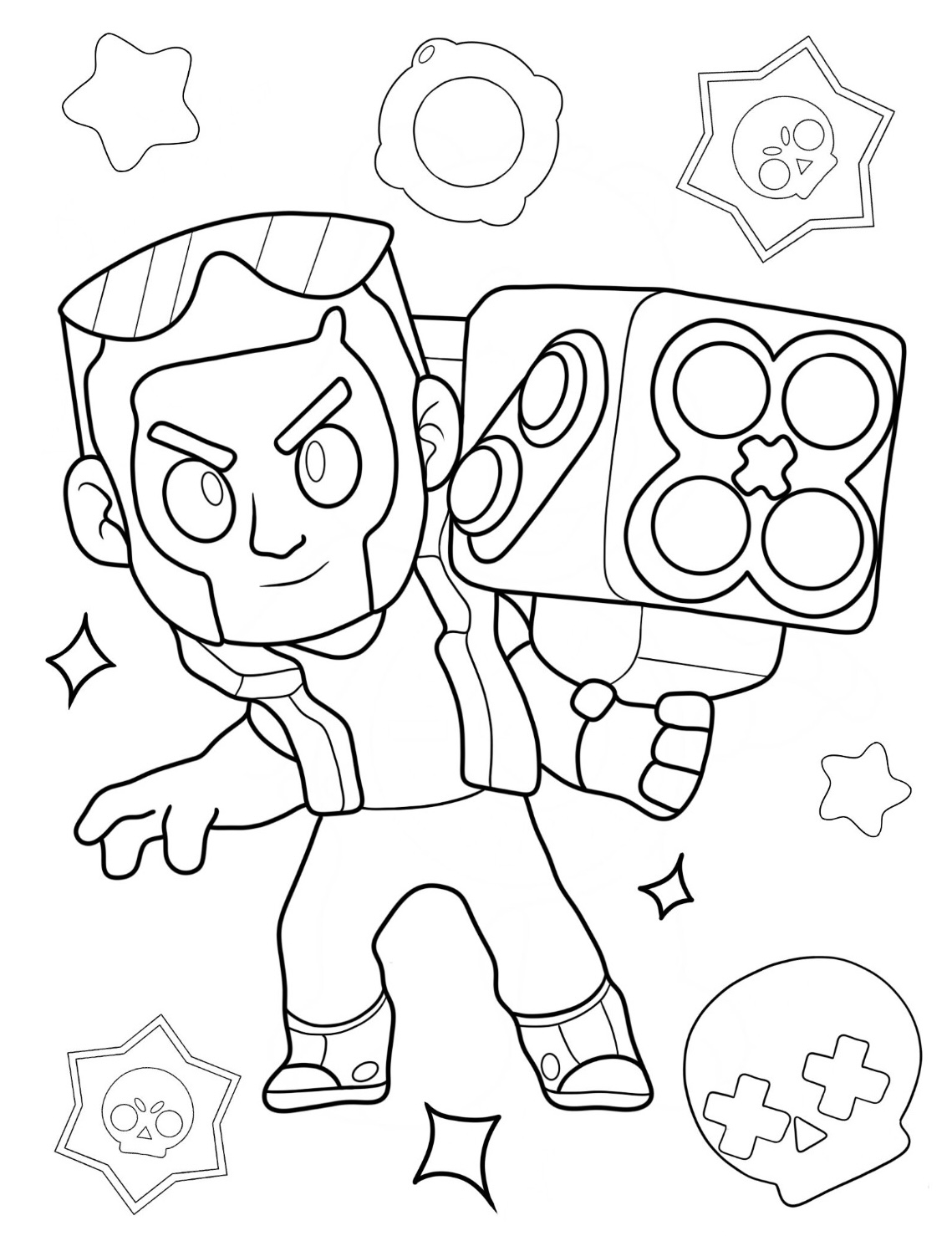 Dibujos para colorear e imprimir Brawl Stars