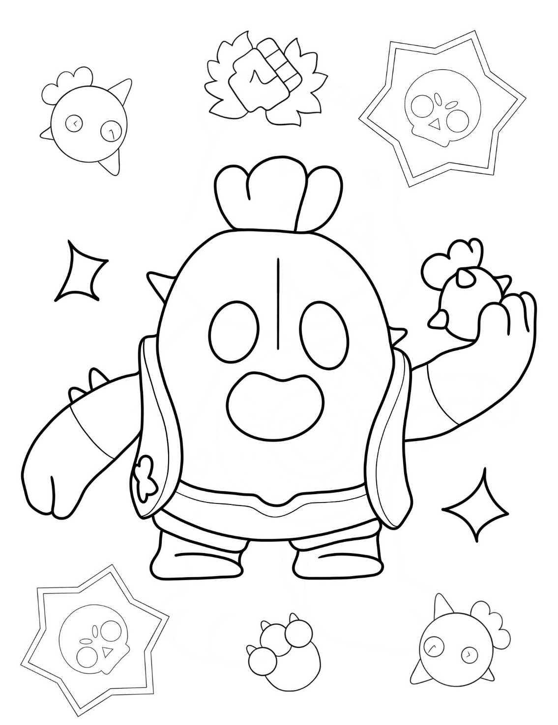 Dibujos para colorear e imprimir Brawl Stars