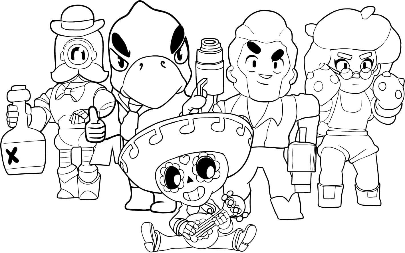 Dibujos para colorear e imprimir Brawl Stars