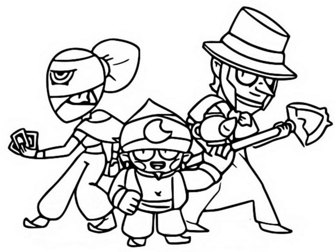 Dibujos para colorear e imprimir Brawl Stars