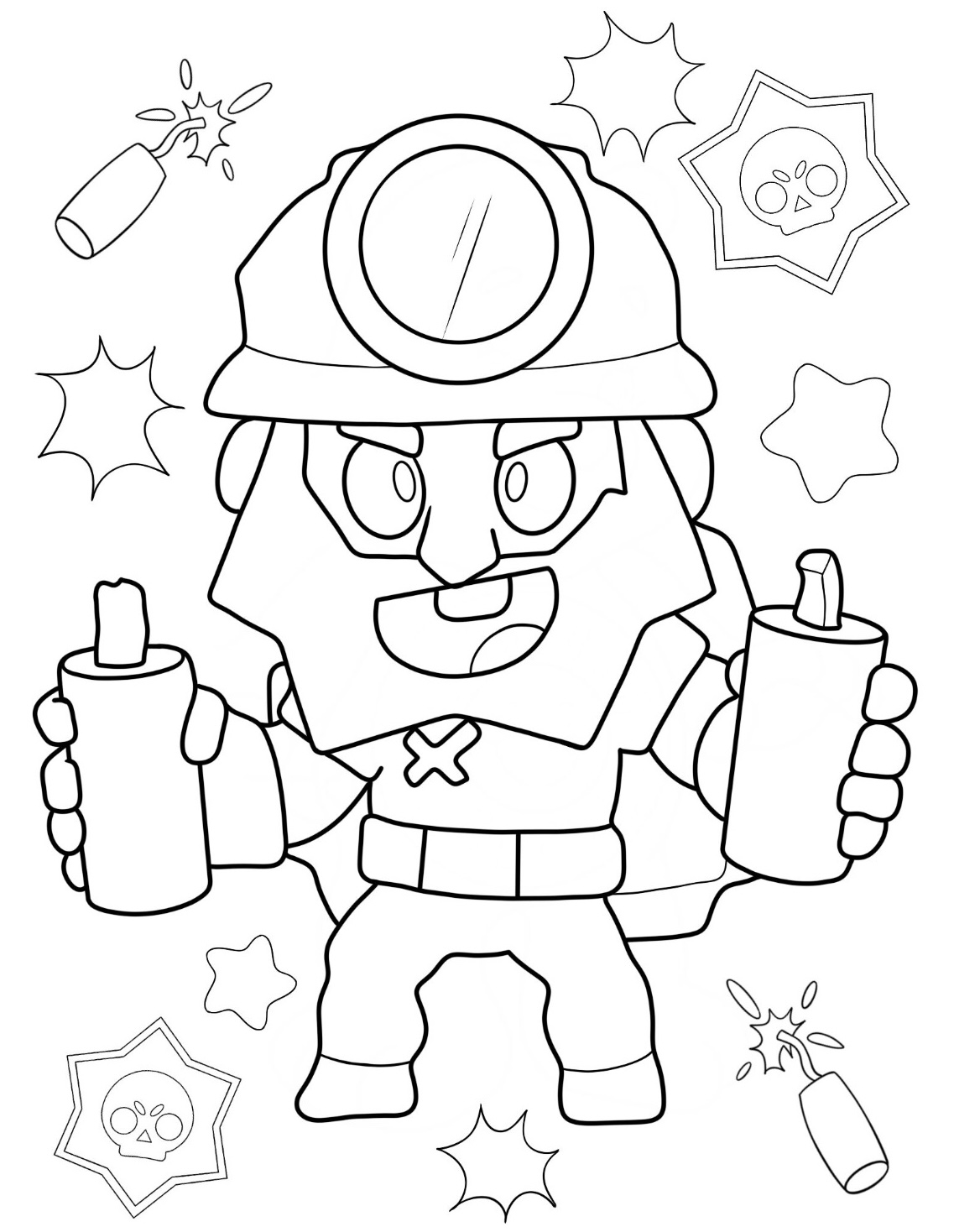 Dibujos para colorear e imprimir Brawl Stars