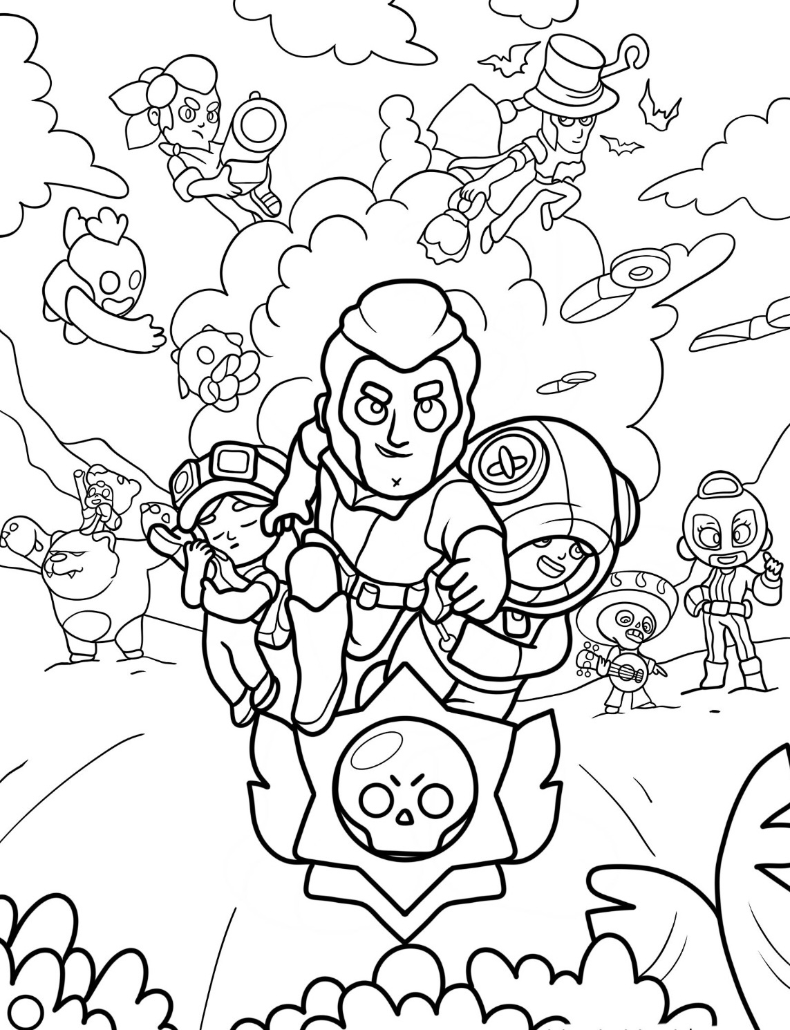 Dibujos para colorear e imprimir Brawl Stars