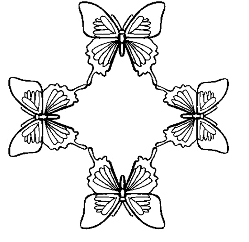 Dibujos para colorear e imprimir Butterflies