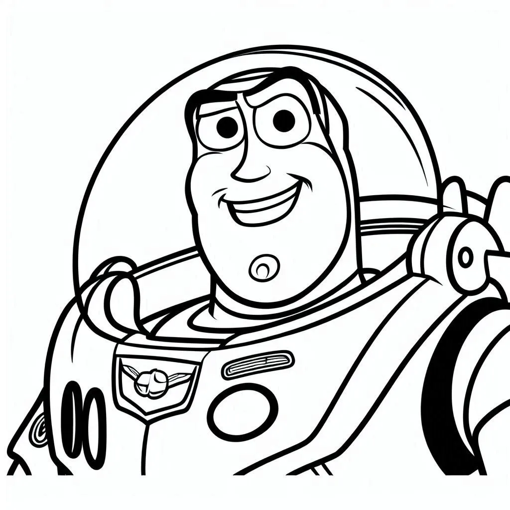 Buzz Lightyear coloring pages 10