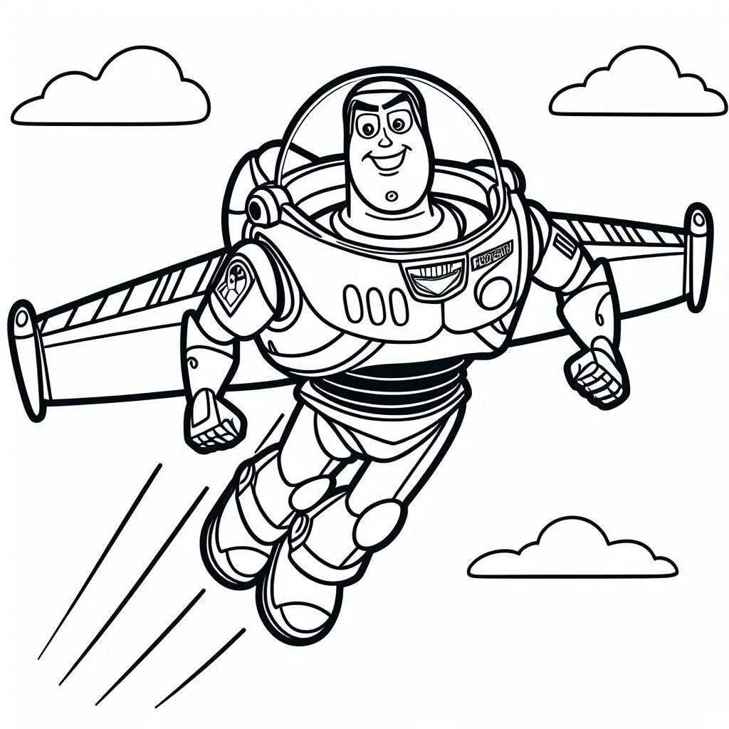 Dibujos para colorear e imprimir Buzz Lightyear