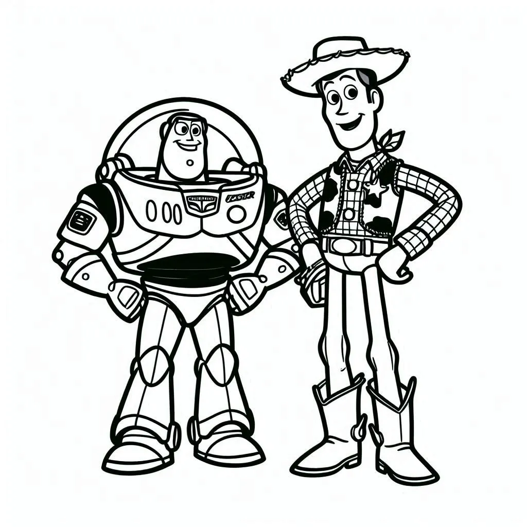 Dibujos para colorear e imprimir Buzz Lightyear