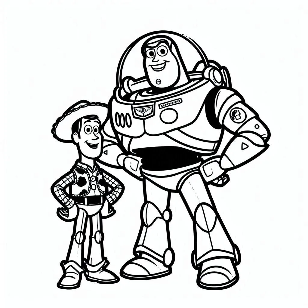 Dibujos para colorear e imprimir Buzz Lightyear