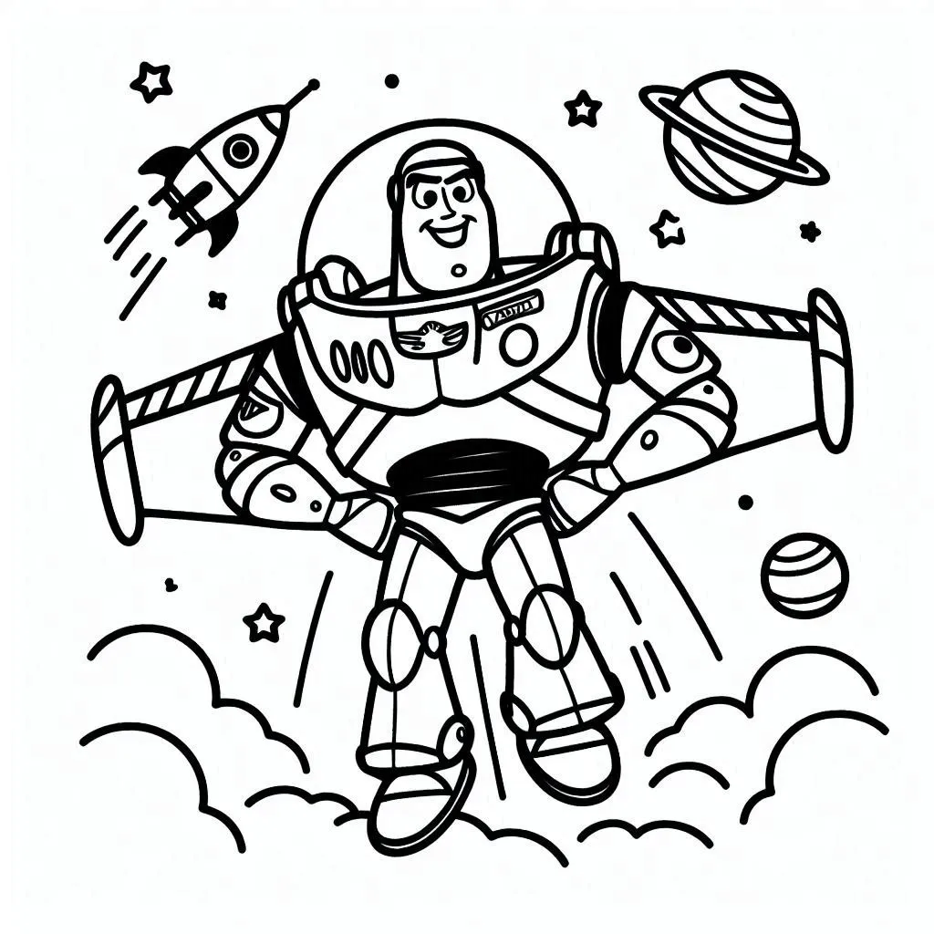 Dibujos para colorear e imprimir Buzz Lightyear