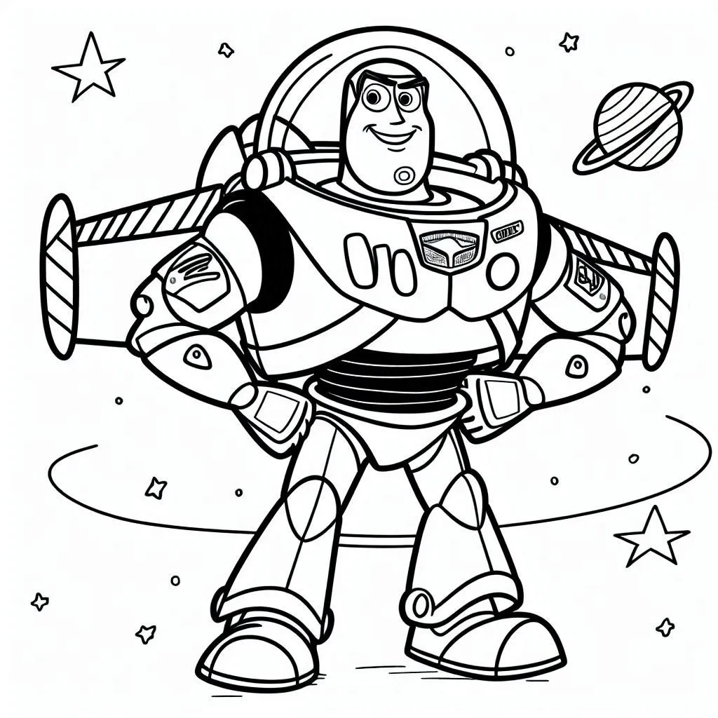 Dibujos para colorear e imprimir Buzz Lightyear