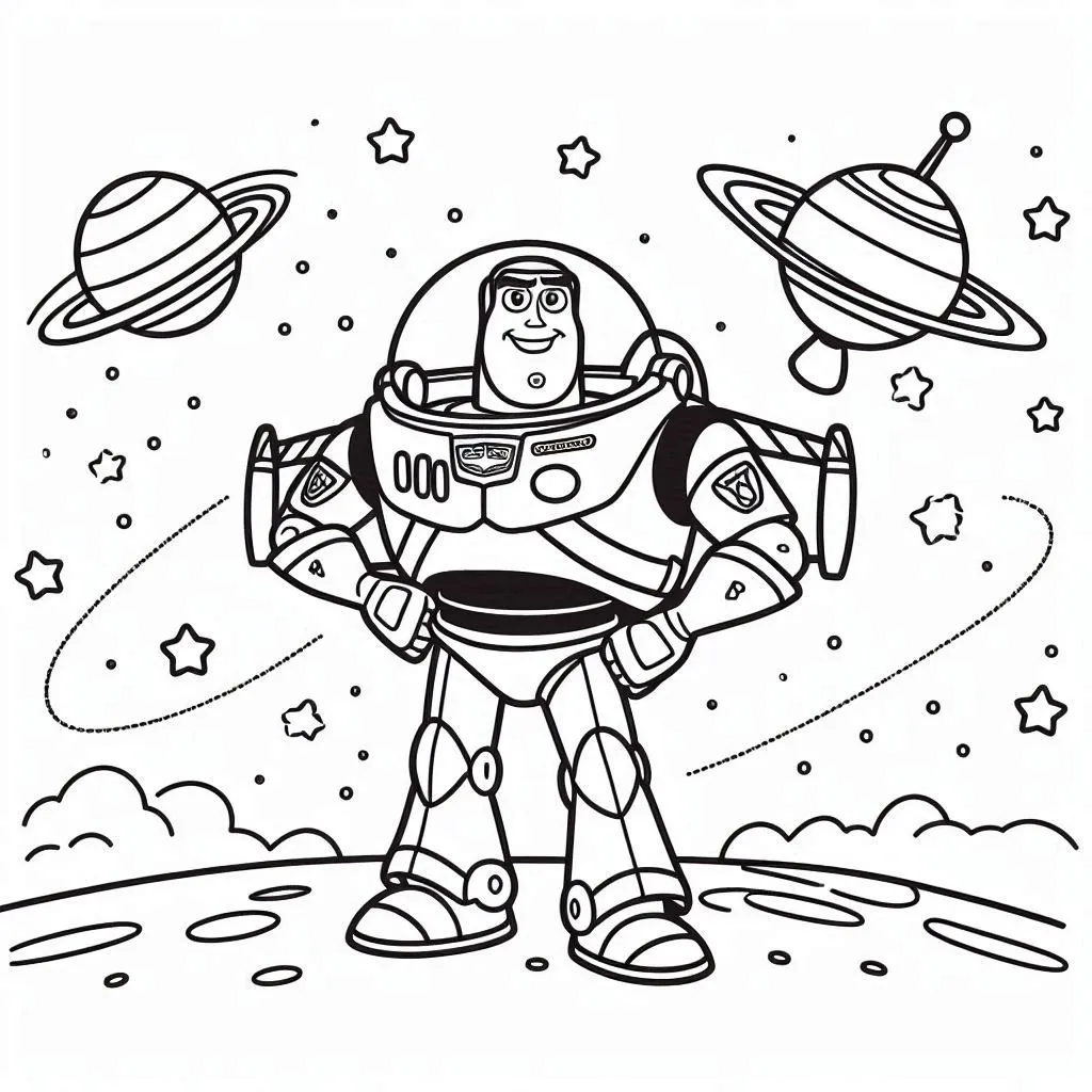 Dibujos para colorear e imprimir Buzz Lightyear