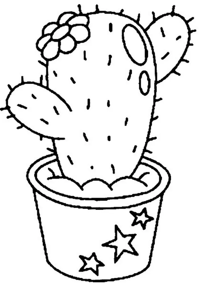 Dibujos para colorear e imprimir Cactus