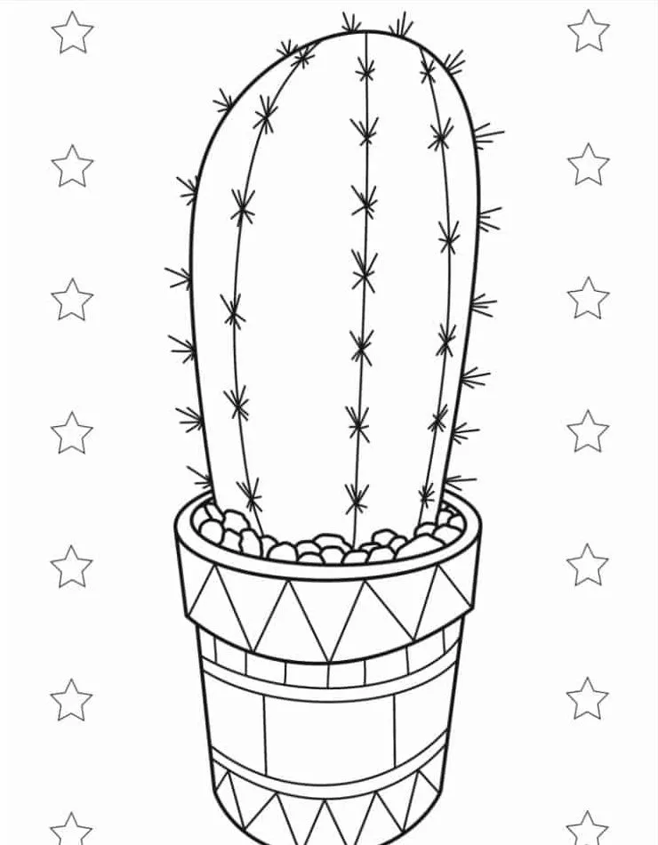 Dibujos para colorear e imprimir Cactus