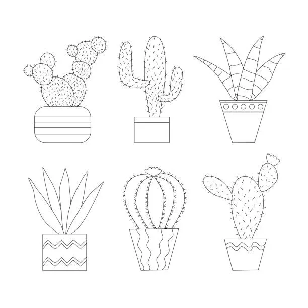 Dibujos para colorear e imprimir Cactus