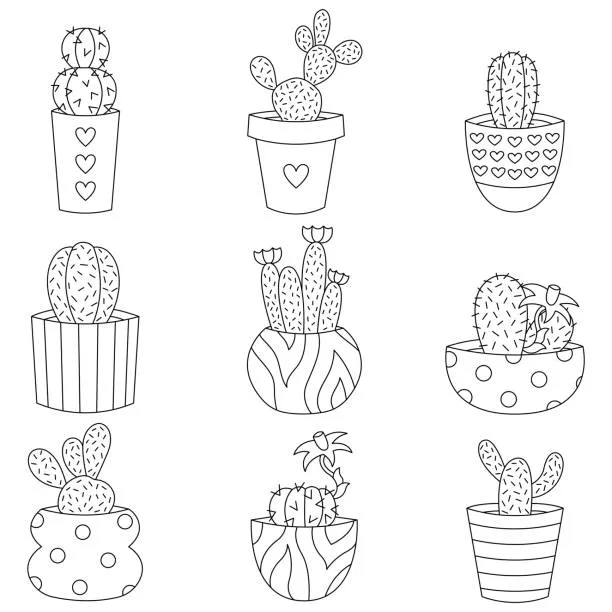 Dibujos para colorear e imprimir Cactus