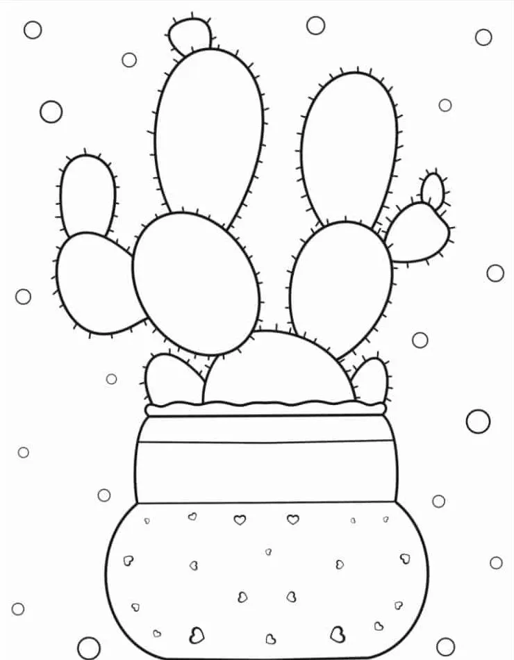 Dibujos para colorear e imprimir Cactus