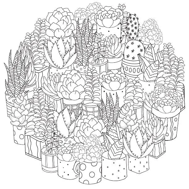 Dibujos para colorear e imprimir Cactus