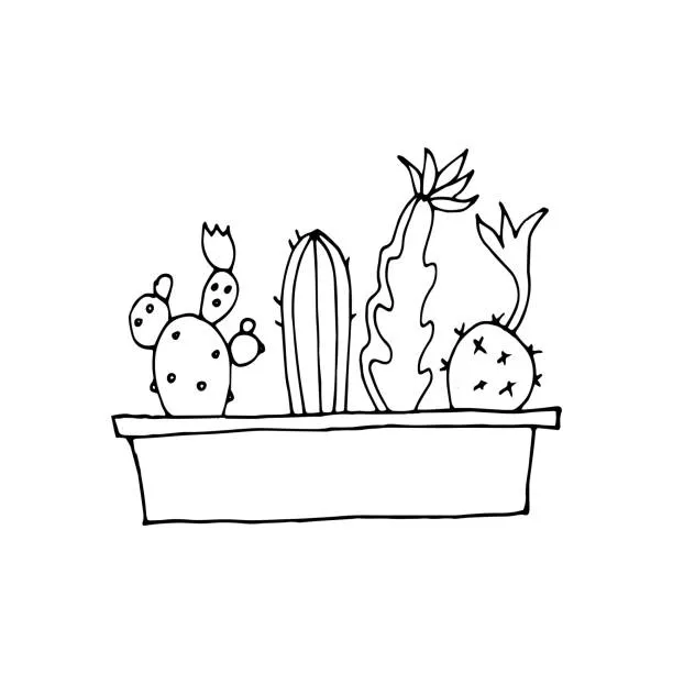 Dibujos para colorear e imprimir Cactus