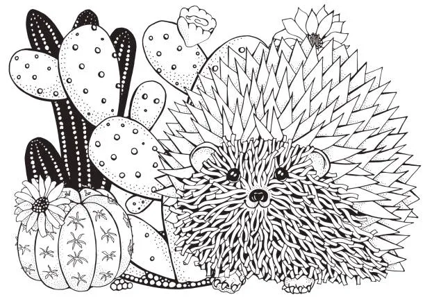 Dibujos para colorear e imprimir Cactus